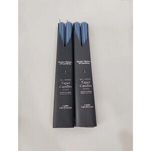 2-Pack,Better Homes & Gardens Unscented Taper Candles, Blue ,11 Inches Height